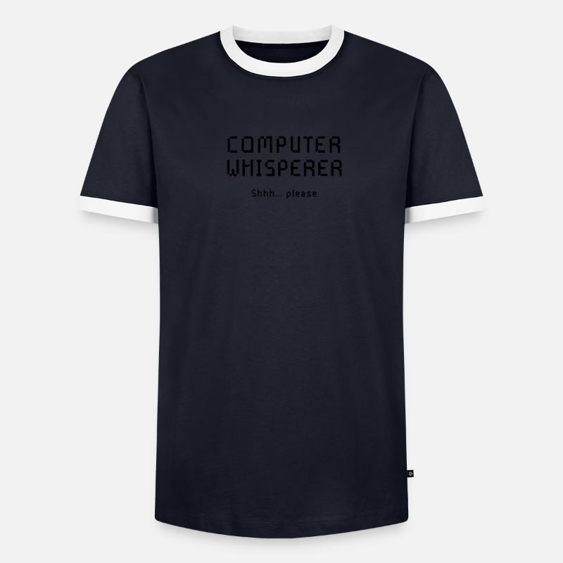 Chemise whisper d’ordinateur - Support technique T-shirt contrasté Homme
