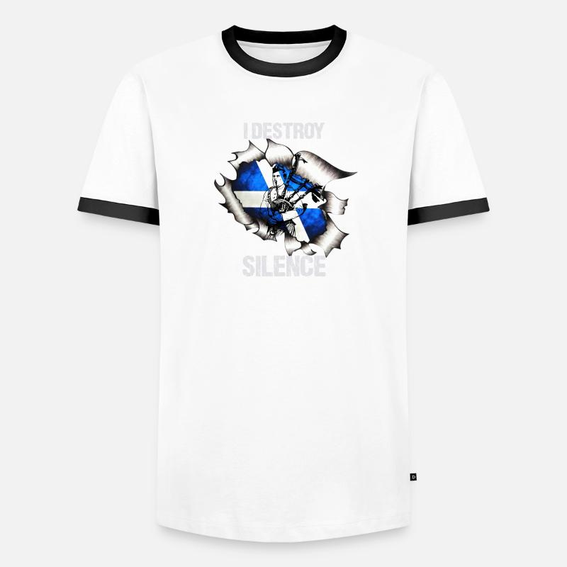 Cornemuse I Destroy Silence Cornemuse T-shirt contrasté Homme