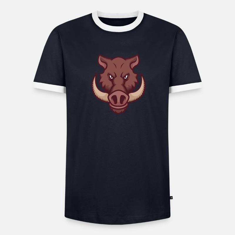 Sanglier T-shirt contrasté Homme