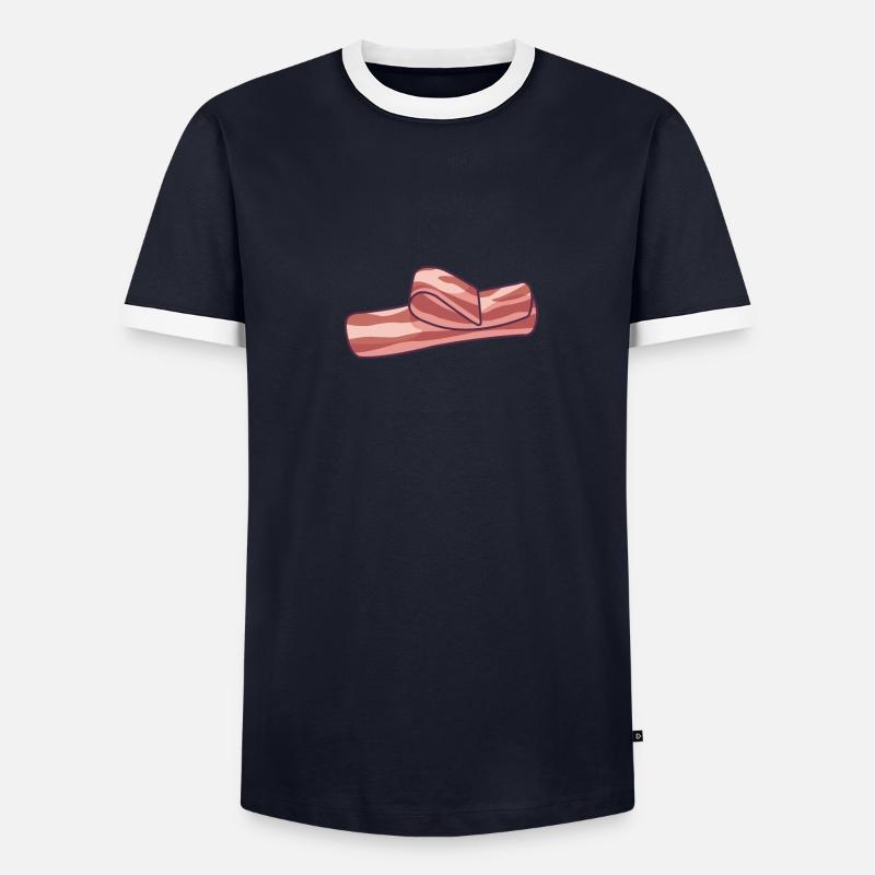 Tranches de bacon T-shirt contrasté Homme