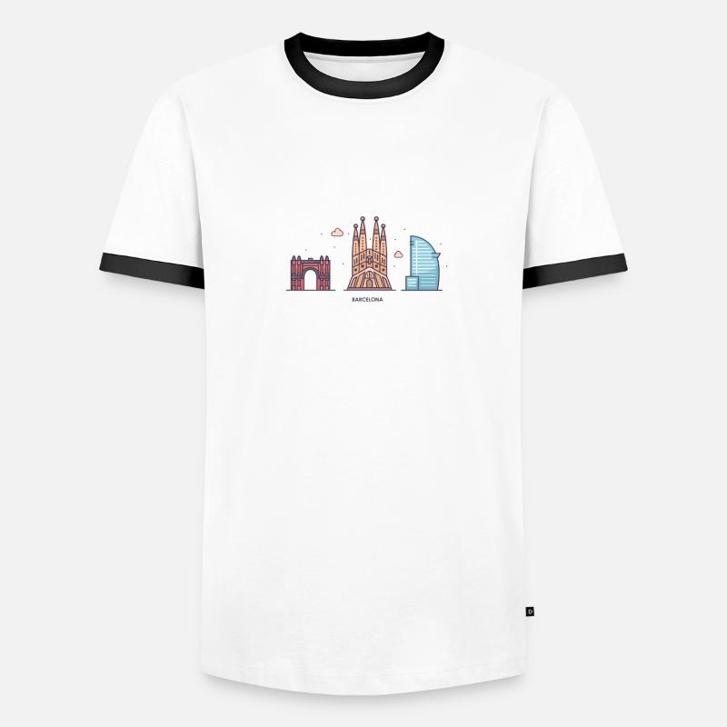 Barcelone T-shirt contrasté Homme