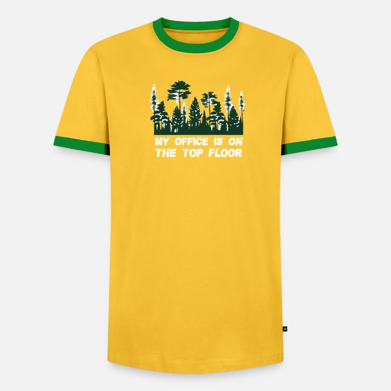 Baumpfleger Baumkletterer Geschenk - Männer Kontrast-T-Shirt - undefined