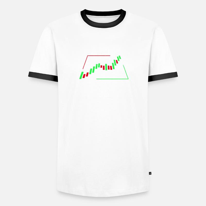 Marché boursier Trader Candlestick Chart Trading Gift T-shirt contrasté Homme