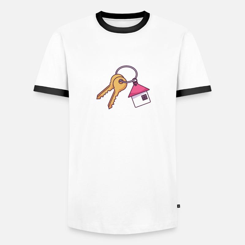 Clés de la maison T-shirt contrasté Homme
