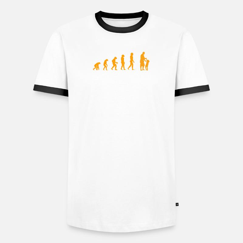 Papa Evolution Jaune T-shirt contrasté Homme