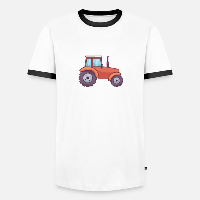 Traktor Männer Kontrast-T-Shirt