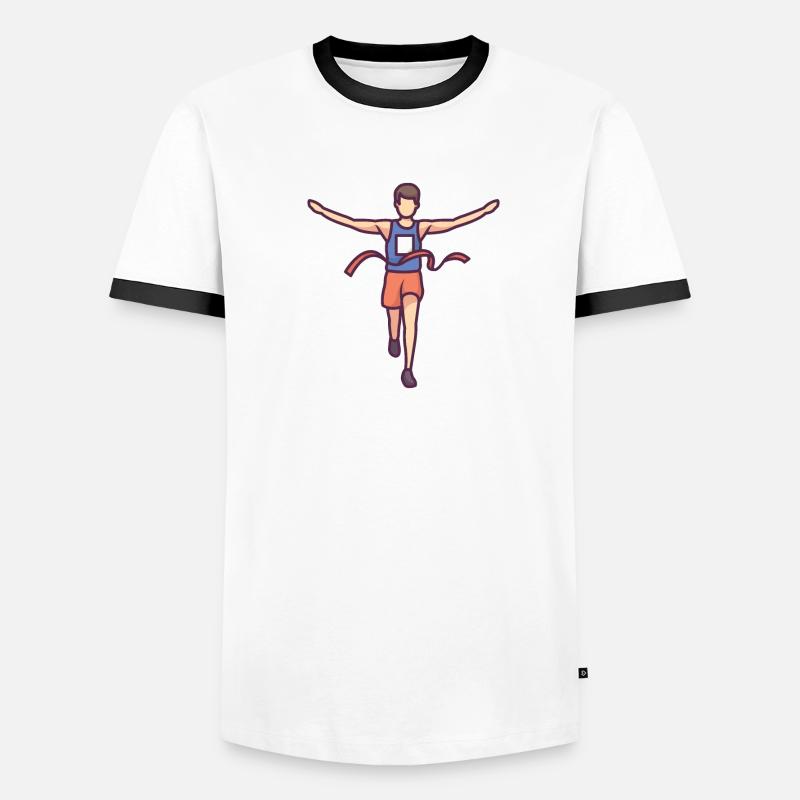 Marathon Runner Men's Ringer Shirt