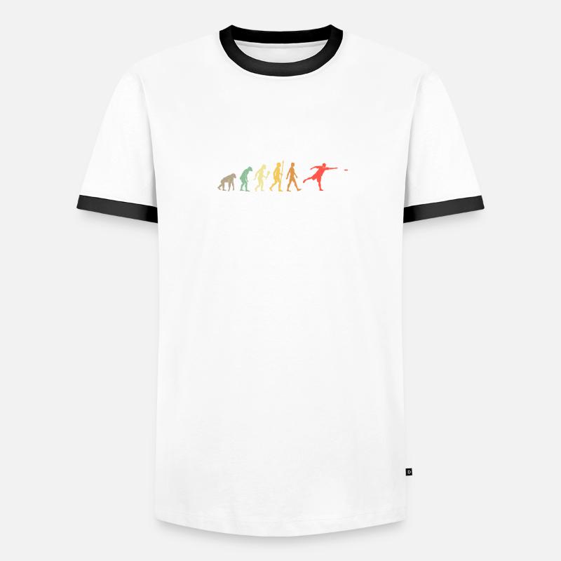 Vintage Disc Golf Evolution Cadeau T-shirt contrasté Homme