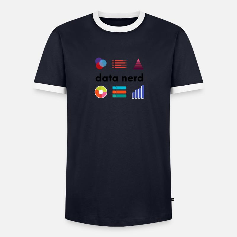 Data Nerd - Data Analyst Data Scientist - Data Men's Ringer Shirt