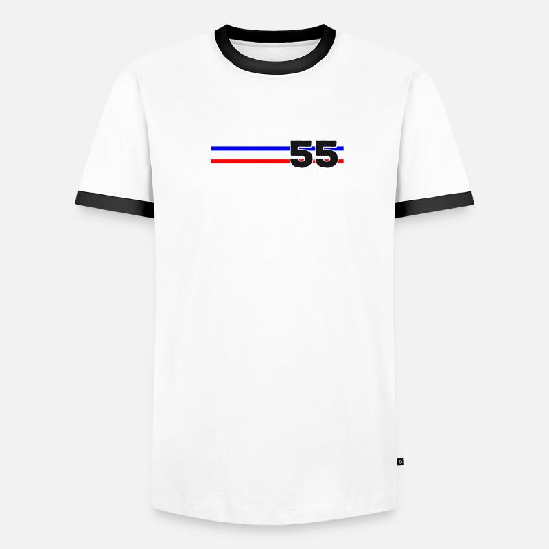Fifty Five and Counting Tri-stripe Men's Ringer Shirt