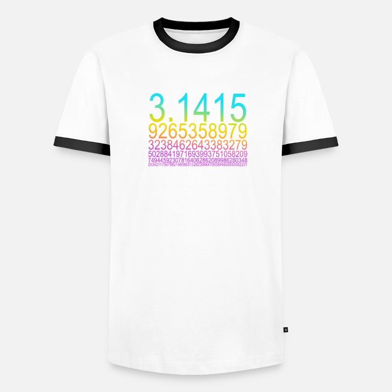Funny Math Mathematics Nerd Geek Pi Maxwell Men's Ringer Shirt