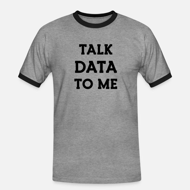 Data Science Statistics Data Scientist - Männer Kontrast-T-Shirt - Grau meliert/Schwarz