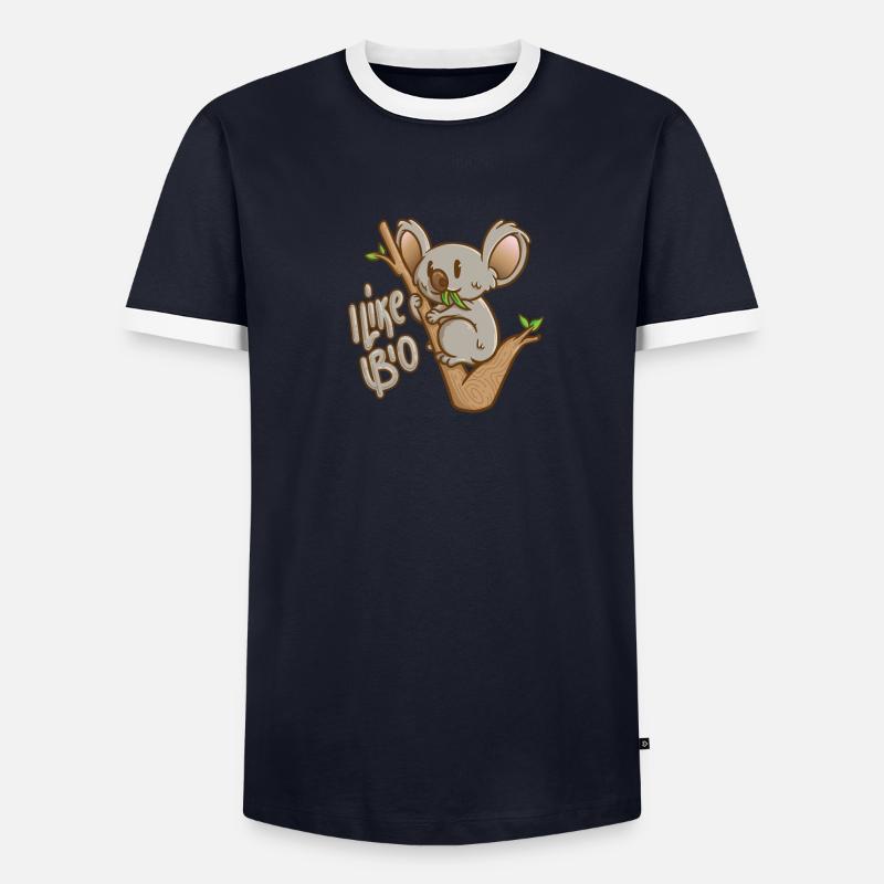 Koala I Like Bio Men's Ringer Shirt