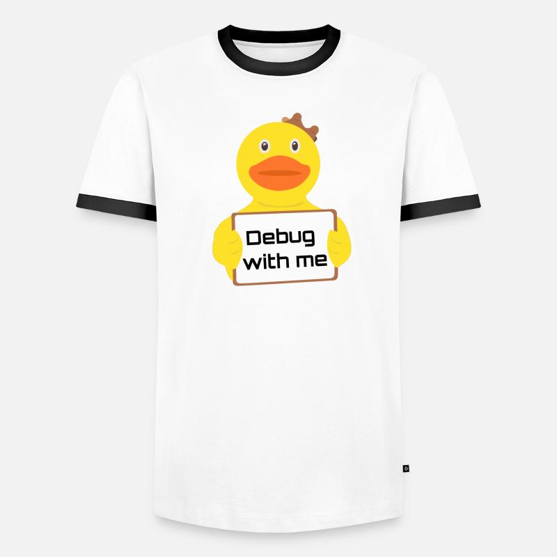 Rubber Duck - Gomme - Debug with me T-shirt contrasté Homme