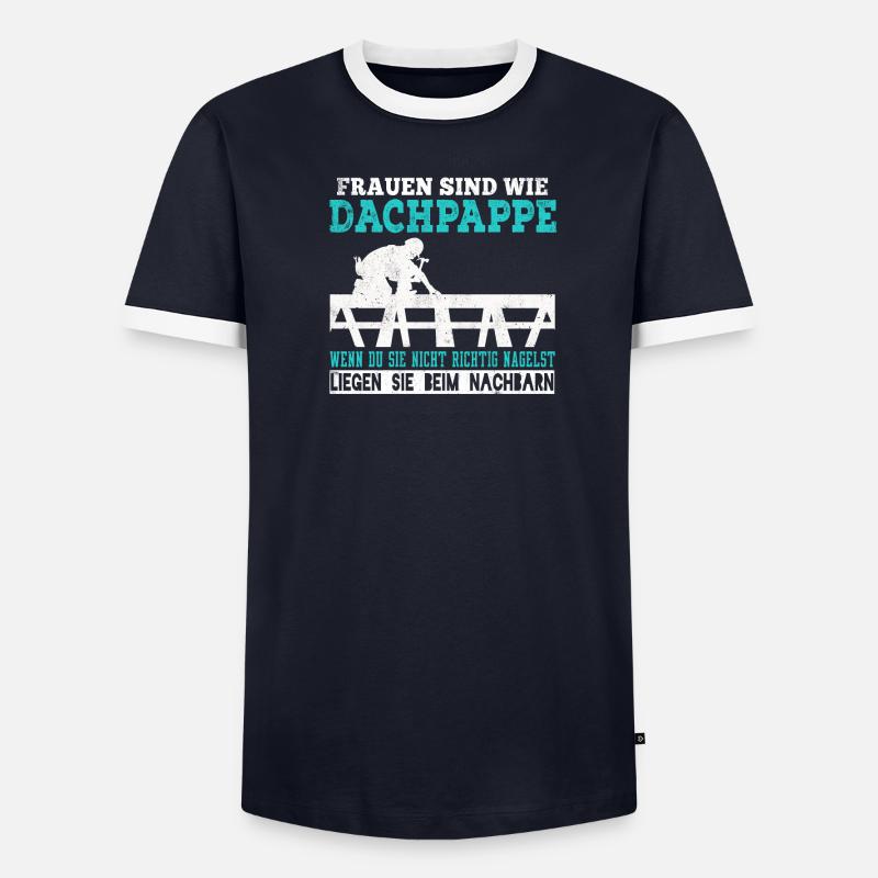 Dachdecker Dachdecken Dachspengler Dach Geschenk - Männer Kontrast-T-Shirt - undefined