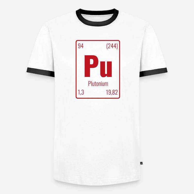 Plutonium Gift Chemistry Chemist Science Men's Ringer Shirt