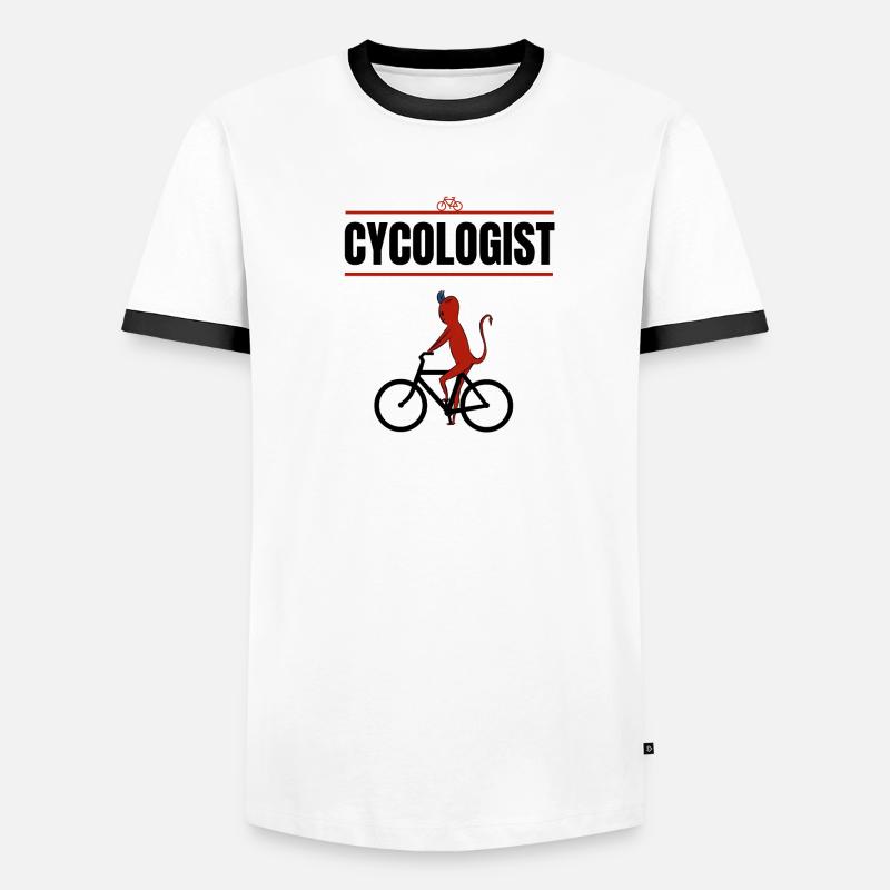 Devil Cycologist Men's Ringer Shirt