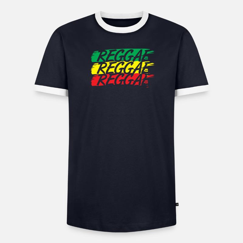 Reggae Männer Kontrast-T-Shirt