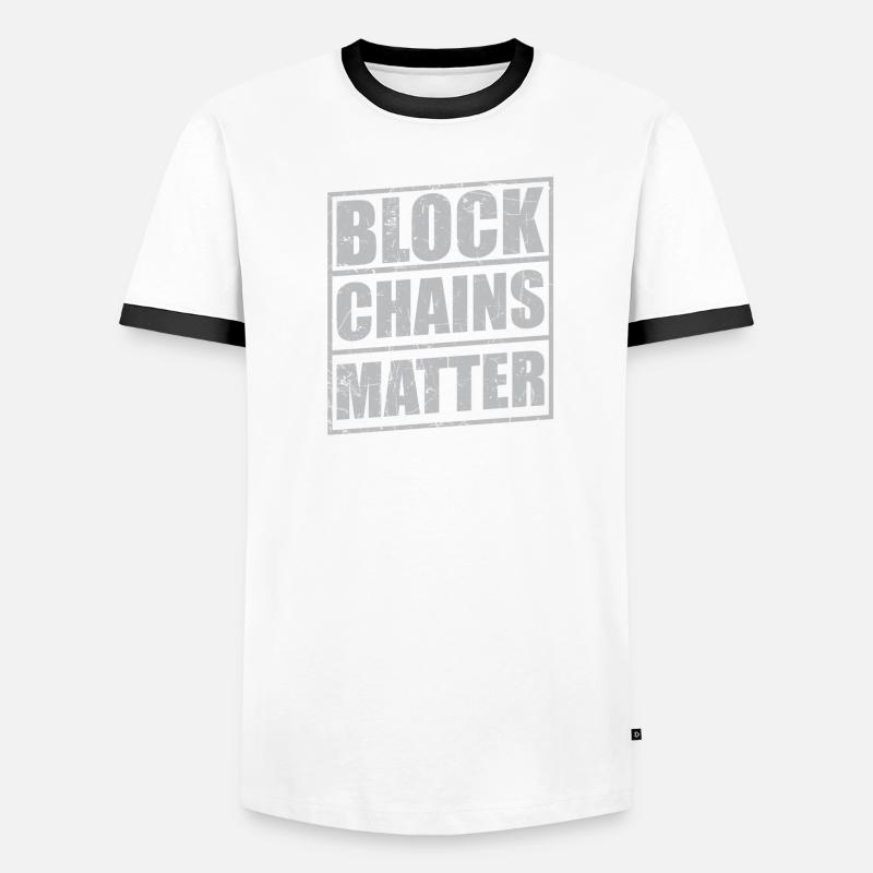 BLOCKCHAINS MATTER! Männer Kontrast-T-Shirt