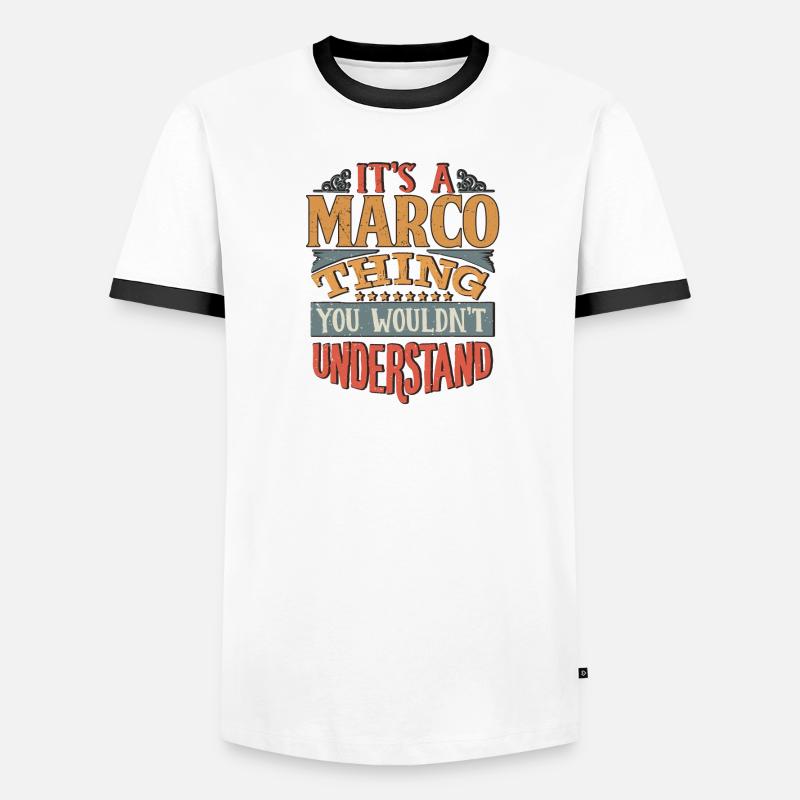 C’est une chose Marco que vous ne comprendriez pas - Marco T-shirt contrasté Homme