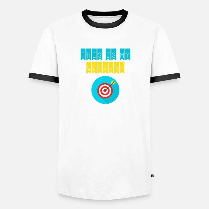 This is my weekend archery player Men's Ringer Shirt