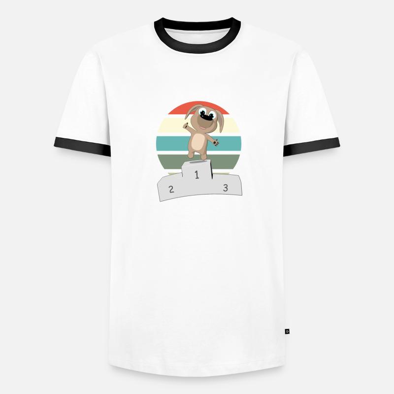 Du Bist Ein Gewinner - Erster Platz Männer Kontrast-T-Shirt