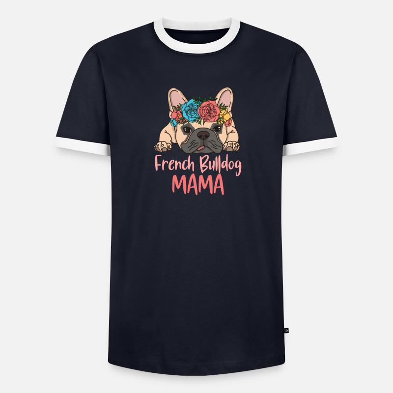 FRENCHIE MAMA T-shirt contrasté Homme