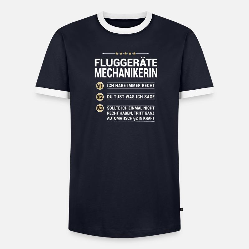 Fluggerätemechanikerin Beruf eigenen Paragraphen - Männer Kontrast-T-Shirt - undefined