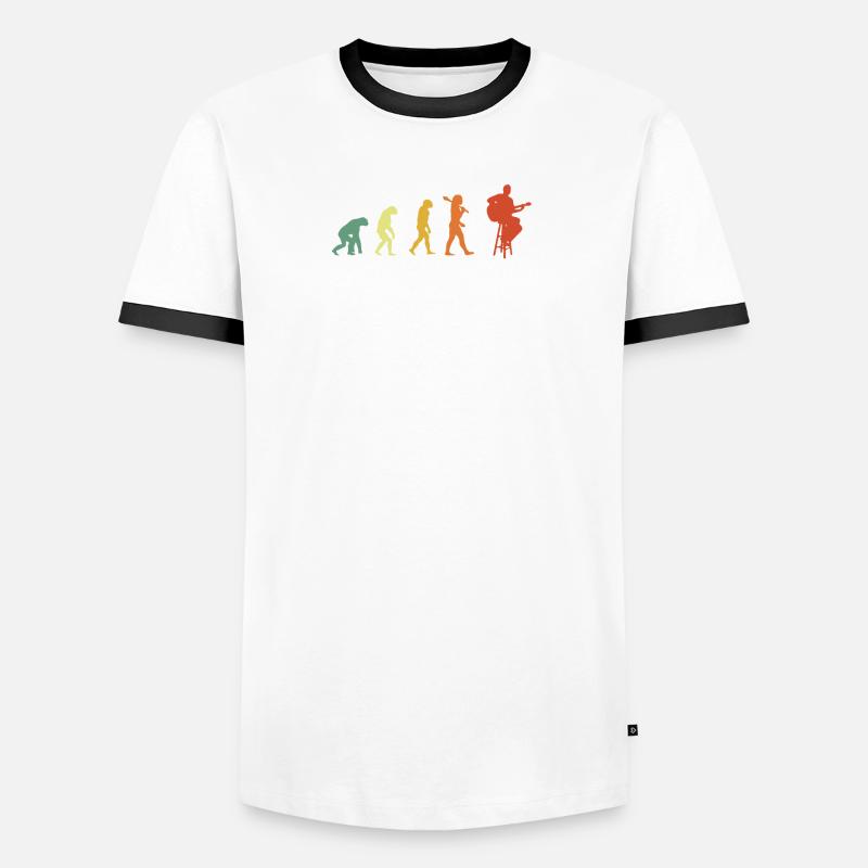 Guitariste Evolution Retro Edition T-shirt contrasté Homme