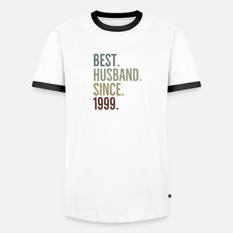 Bester Ehemann seit 1999 Männer Kontrast-T-Shirt