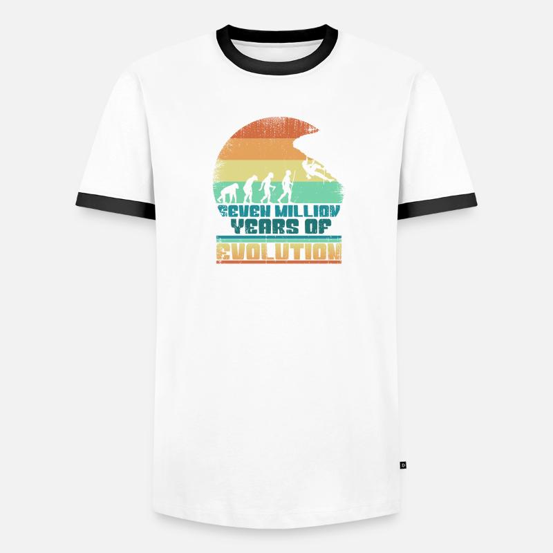 Kletterer Klettern Bouldern Evolution 005-144 Männer Kontrast-T-Shirt