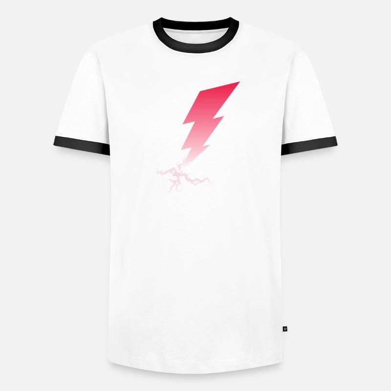 Éclairs I Thunderbolt I Lightning T-shirt contrasté Homme