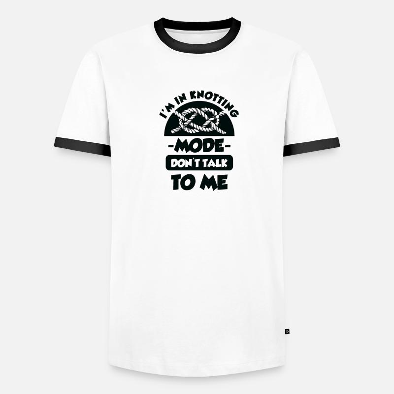 Macramé Art Boho Look Cadeau macramé Créatif T-shirt contrasté Homme
