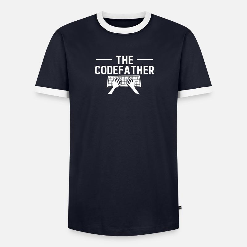 The CodeFather Gift Programmer - Men's Ringer Shirt - undefined