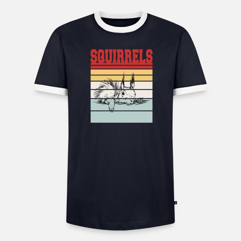ÉCUREUILS T-shirt contrasté Homme