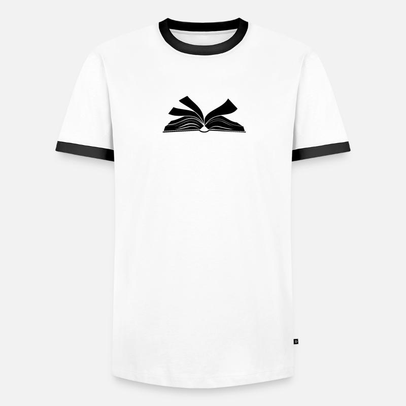 Book reading open book Men's Ringer Shirt