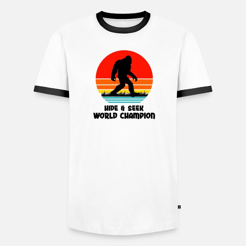 World Big Foot Cache-cache T-shirt contrasté Homme