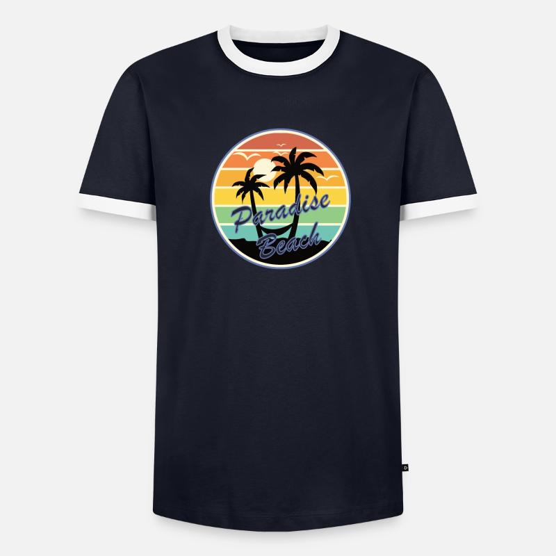 Plage de Paradise T-shirt contrasté Homme