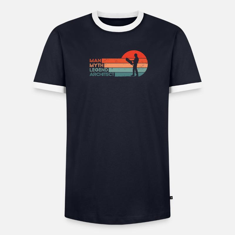 Directeur de la construction Architecture Étudiant Architecte T-shirt contrasté Homme