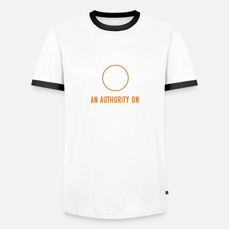 I consider myself an authority on drinking beer Men's Ringer Shirt
