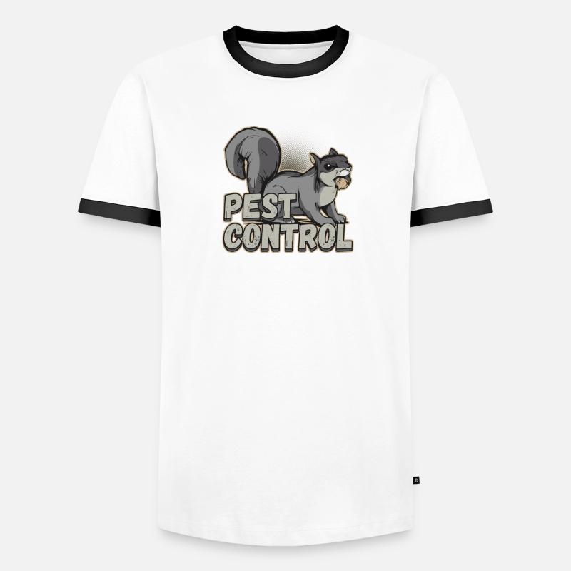 Pest Control Squad Design for a Bug Killer Men's Ringer Shirt