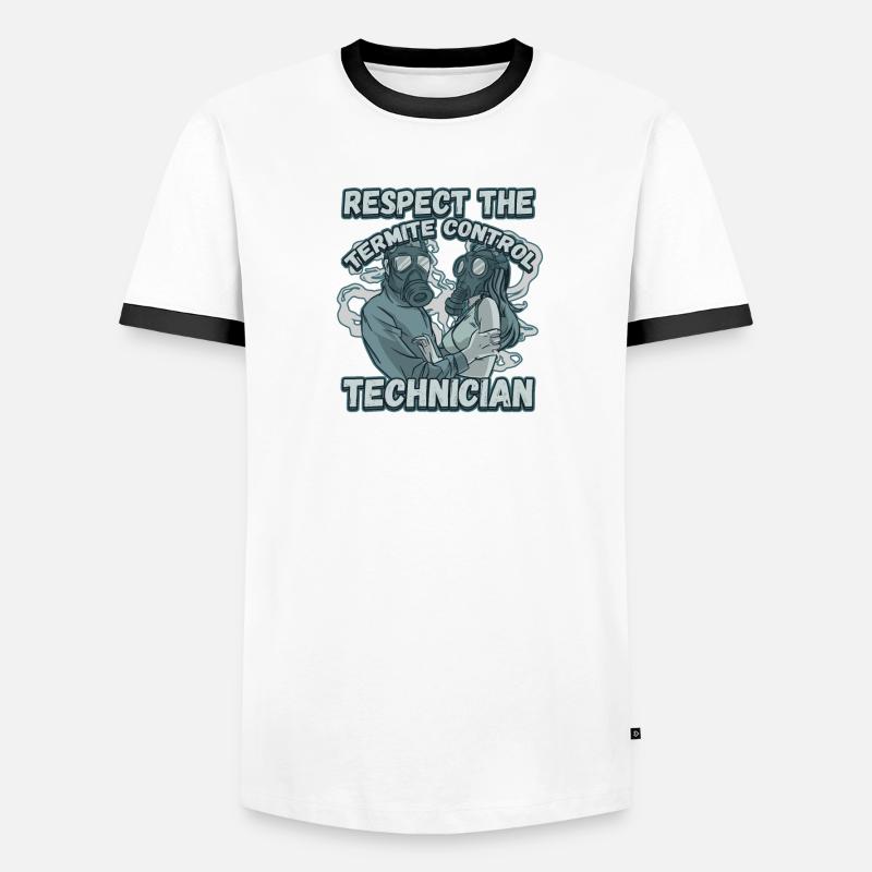 Respect The Termite Control Technician for a Bug Men's Ringer Shirt