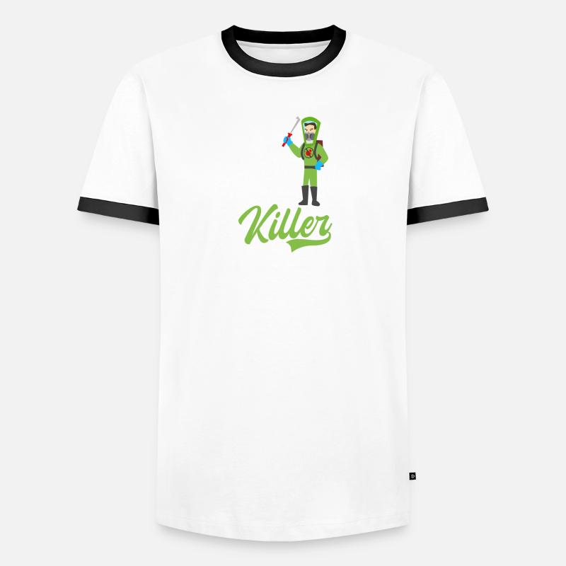Bug Exterminator Serial Bug Killer Men's Ringer Shirt
