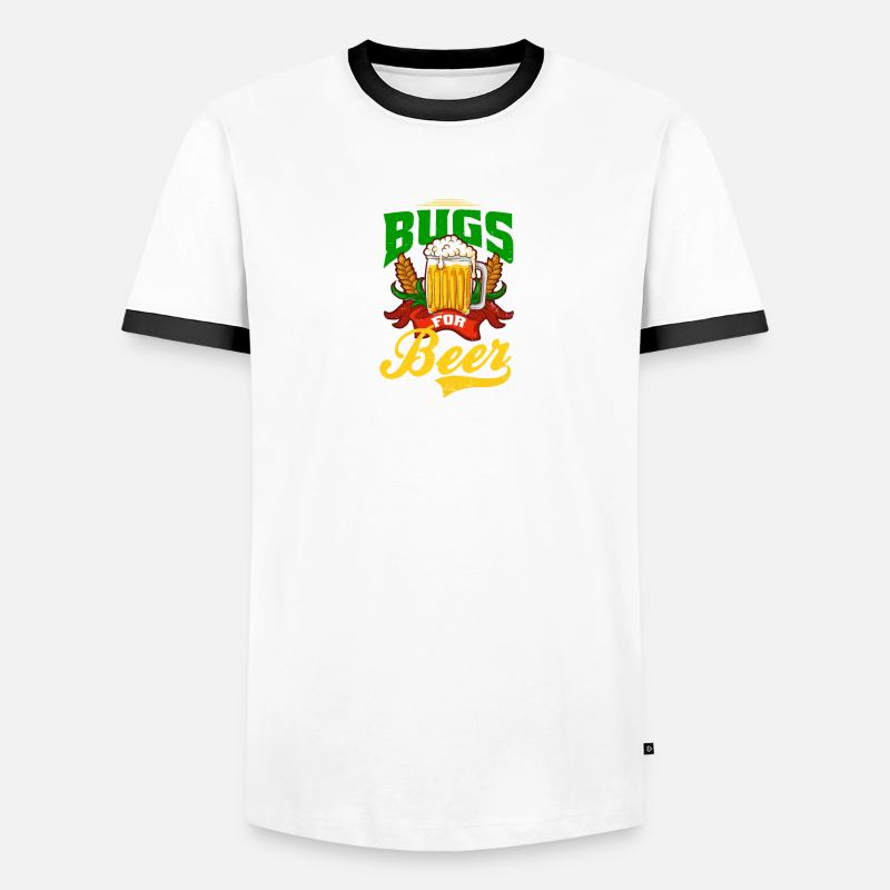 Bug Exterminator Will Kill Bugs For Beer Men's Ringer Shirt