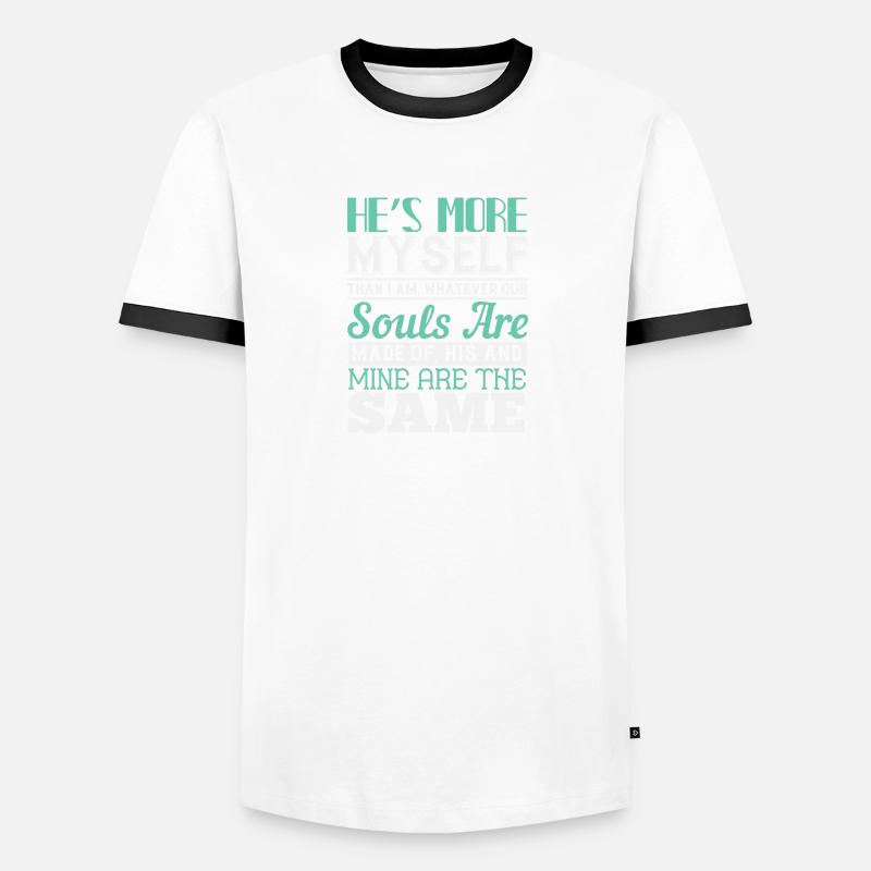 Il est plus moi-même que moi. Quelles que soient nos âmes T-shirt contrasté Homme