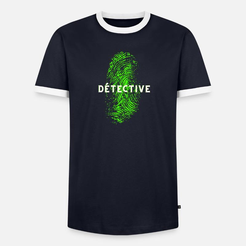 DÉTECTIVE EMPREINTE DIGITALE ADN T-shirt contrasté Homme