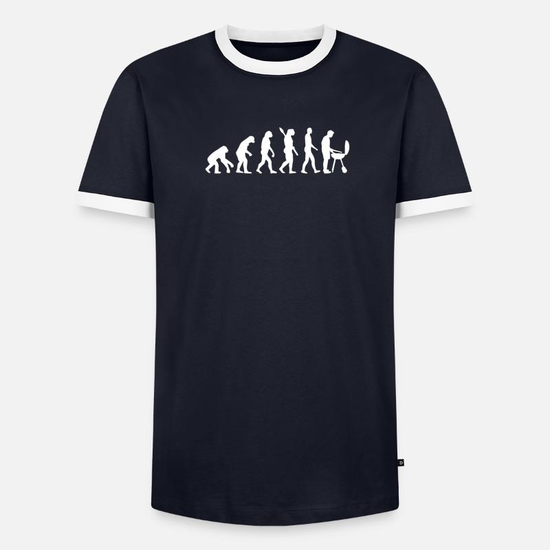 BBQ Grill EVOLUTION GRILL - Men's Ringer Shirt - undefined