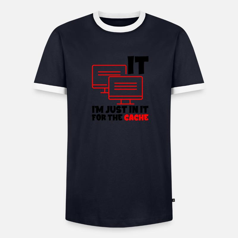 Je suis juste dedans pour le cache 2 T-shirt contrasté Homme