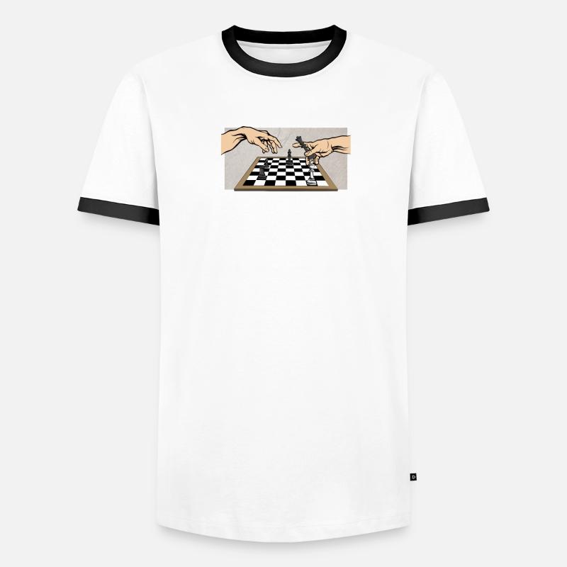Échecs La création d'échecs T-shirt contrasté Homme