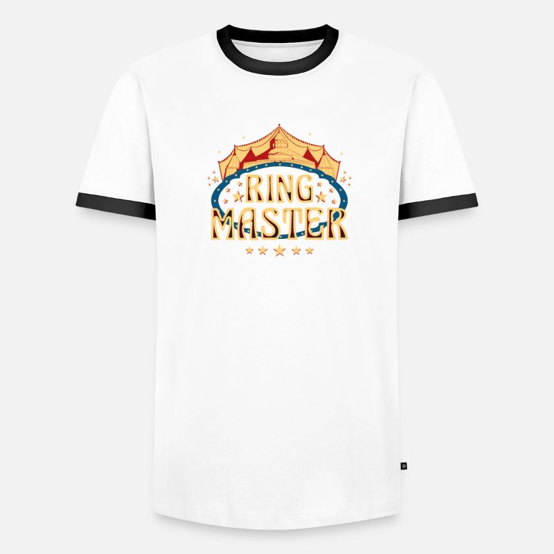 Circus Ringmaster Costume Men's Ringer Shirt
